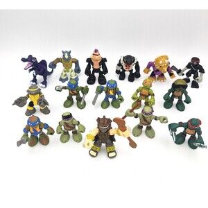 Teenage Mutant Ninja Turtles Half Shell Heroes Lot 16 Figures TMNT Toys
